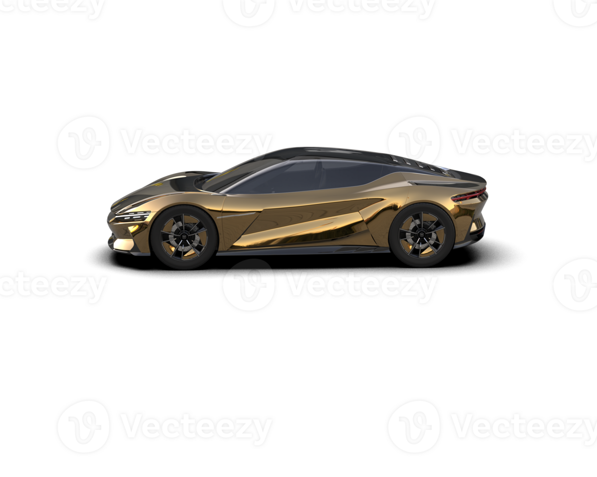 Realistic sport car isolated on background. 3d rendering - illustration png