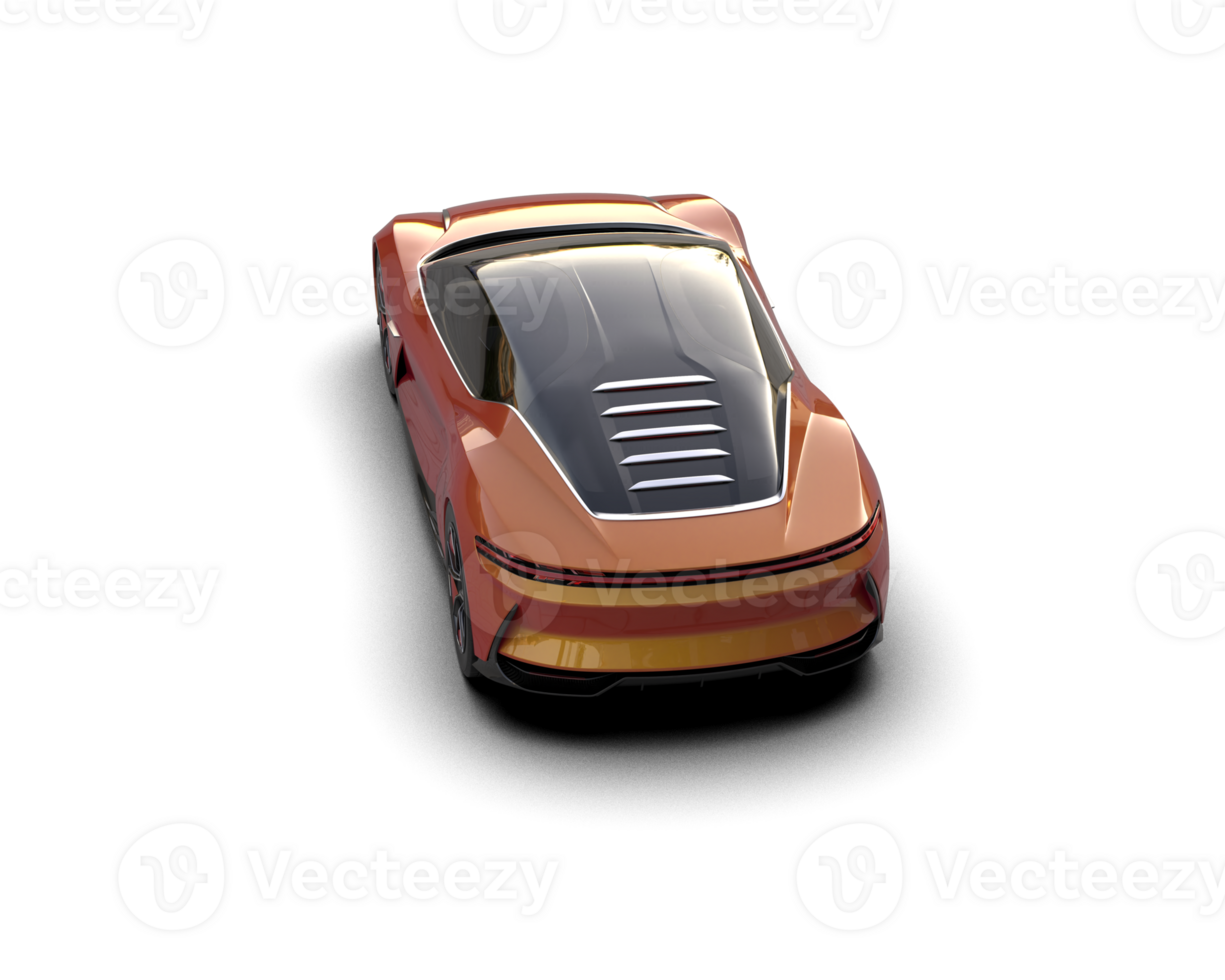 Realistic sport car isolated on background. 3d rendering - illustration png