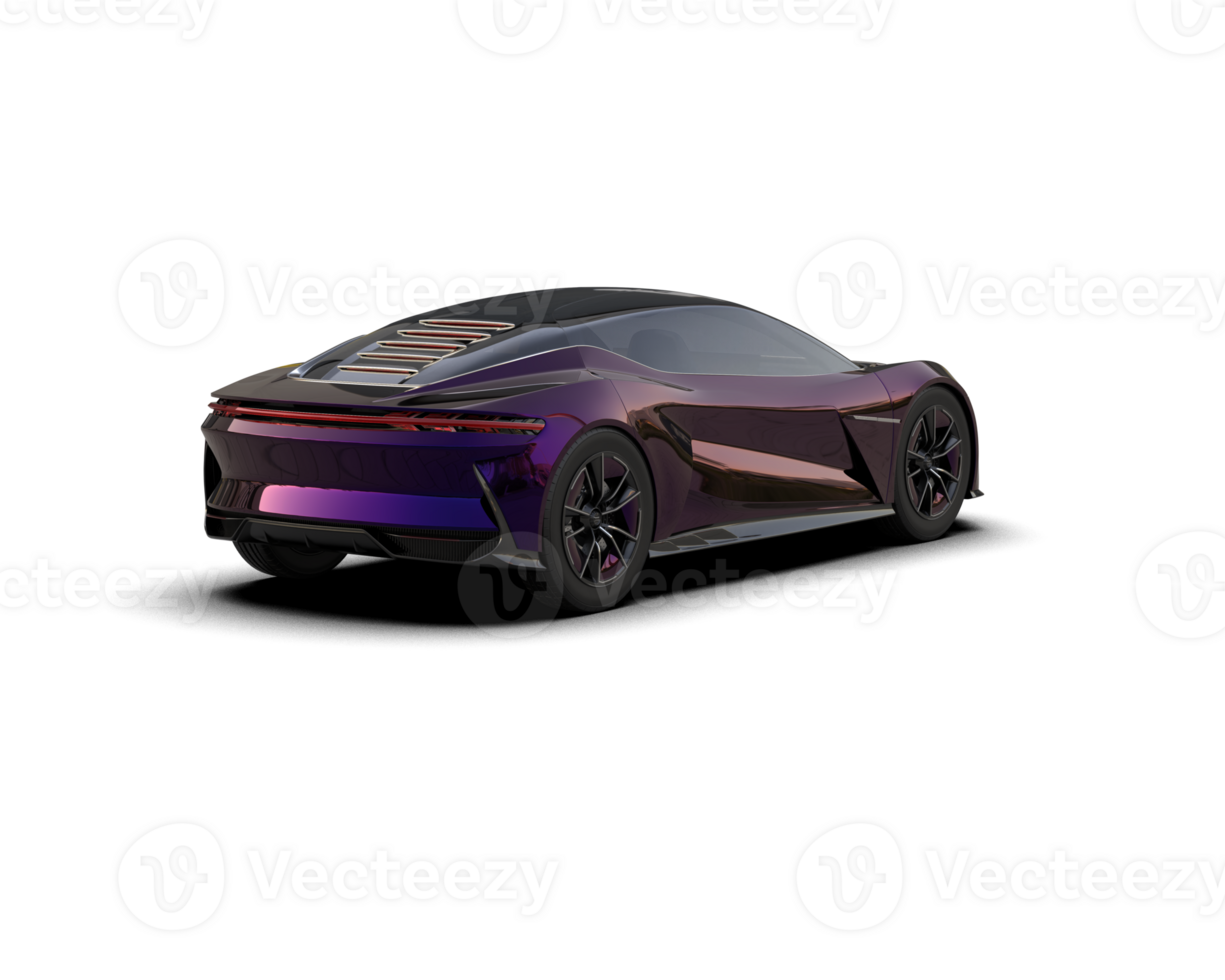 Realistic sport car isolated on background. 3d rendering - illustration png