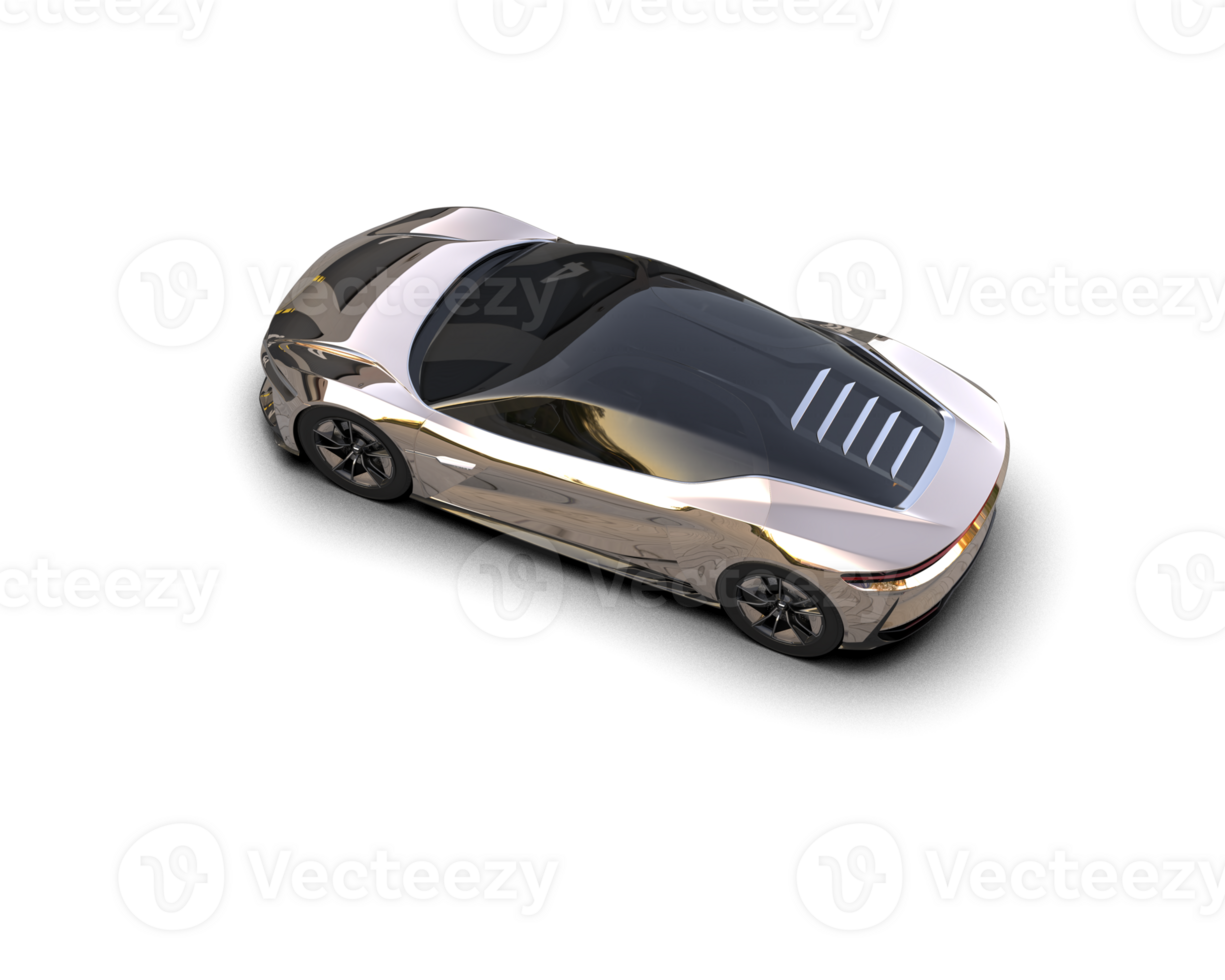 Realistic sport car isolated on background. 3d rendering - illustration png
