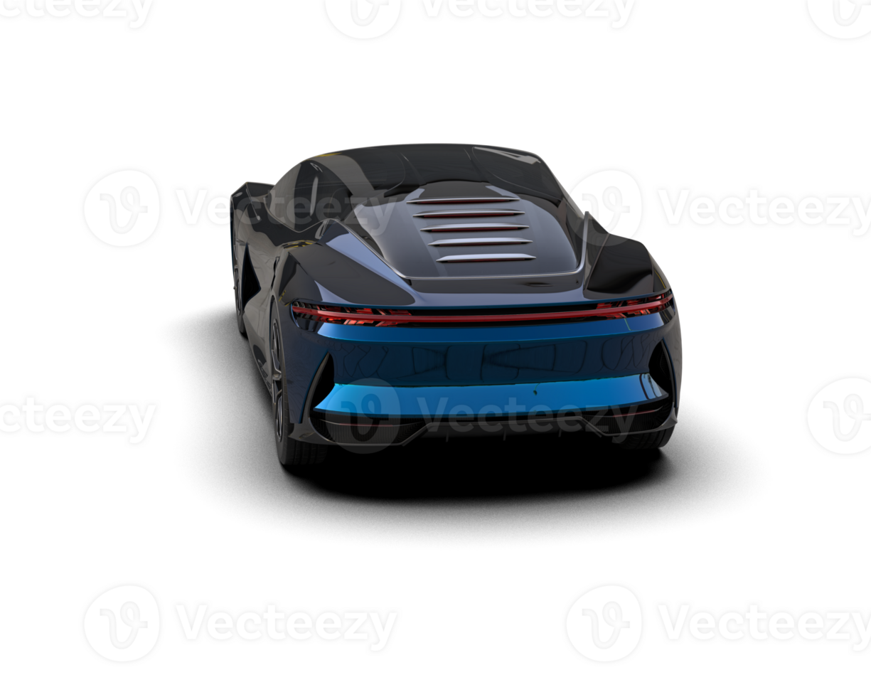 Realistic sport car isolated on background. 3d rendering - illustration png