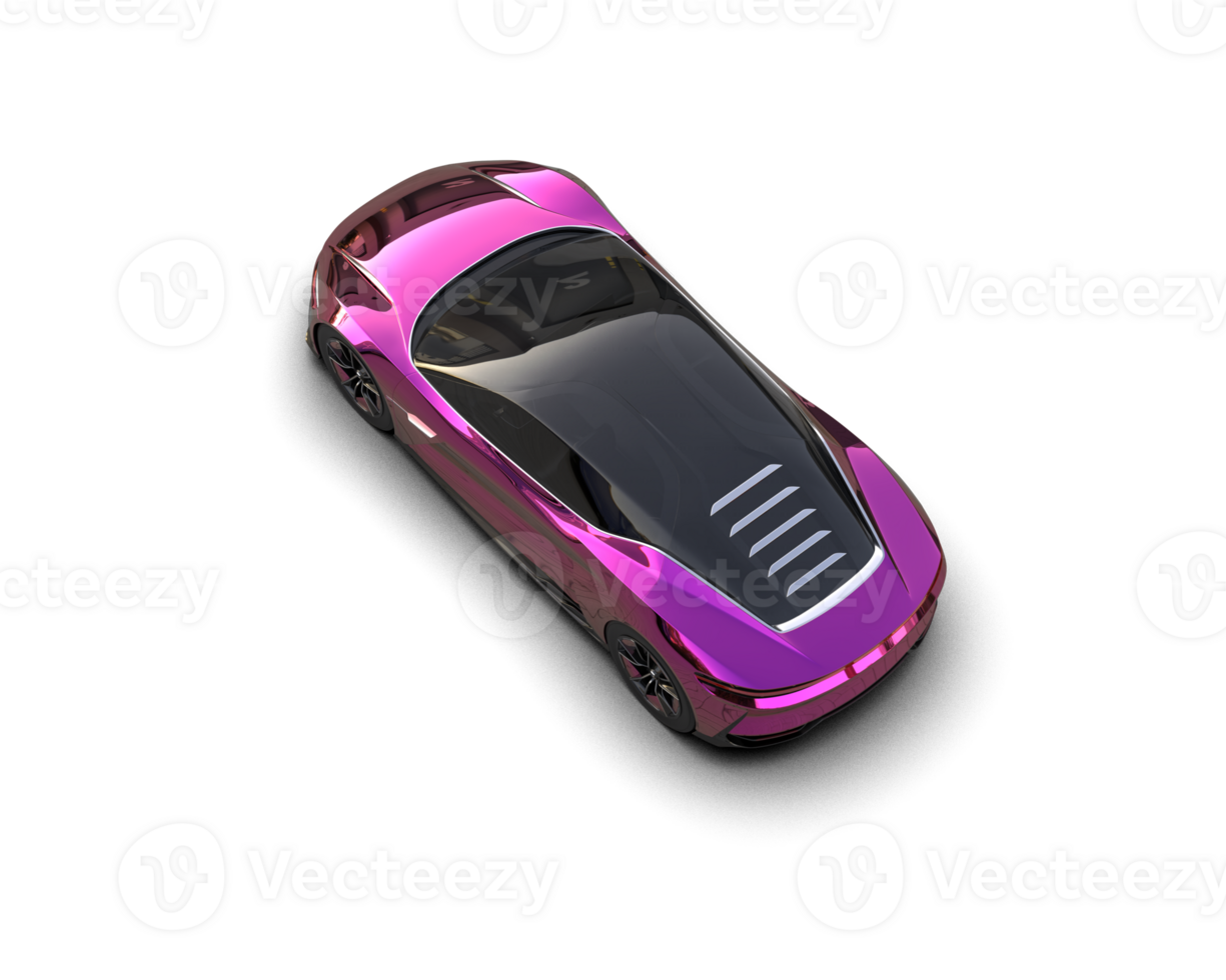 Realistic sport car isolated on background. 3d rendering - illustration png