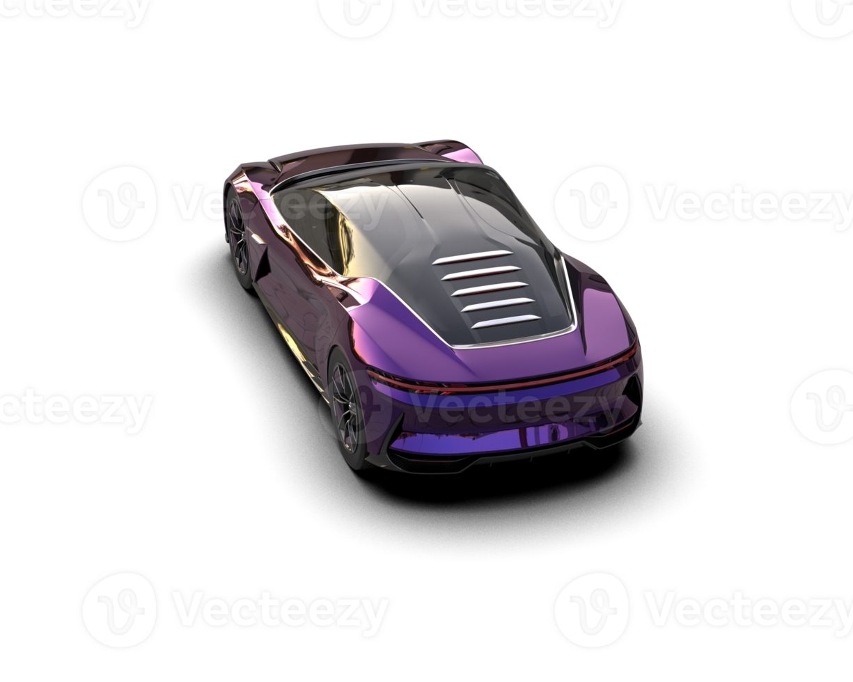 Realistic sport car isolated on background. 3d rendering - illustration png