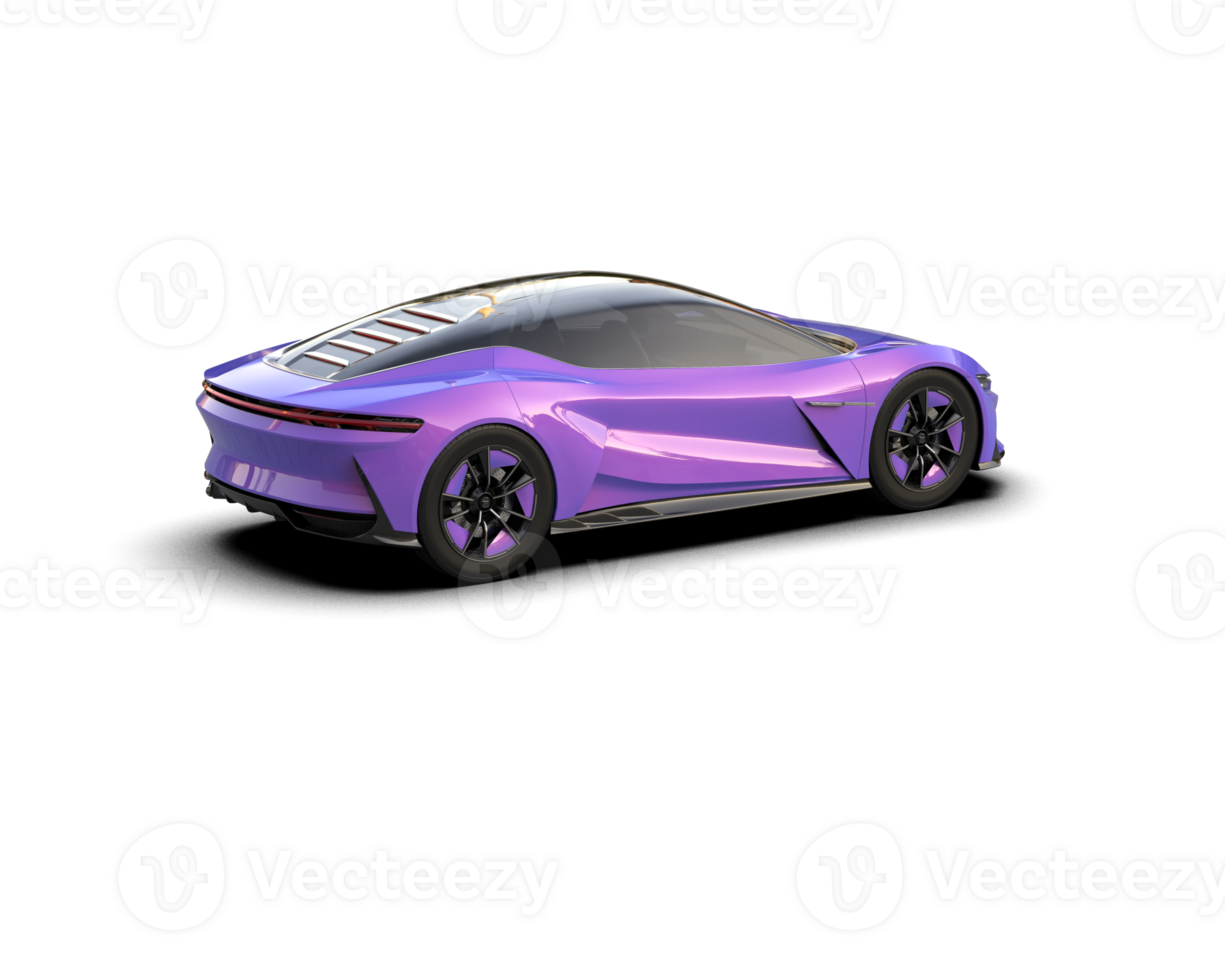 Realistic sport car isolated on background. 3d rendering - illustration png