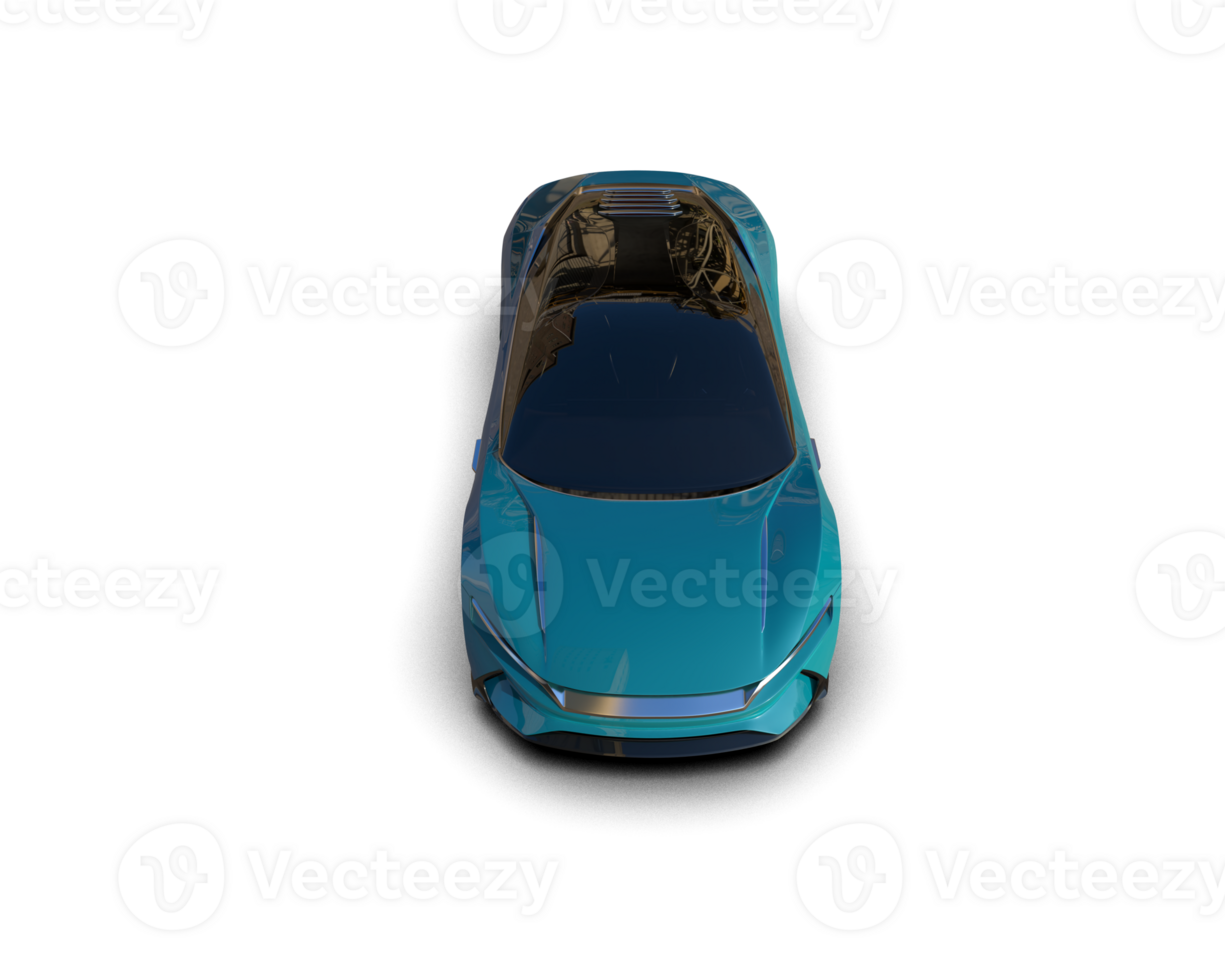 Realistic sport car isolated on background. 3d rendering - illustration png