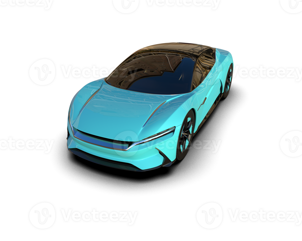 Realistic sport car isolated on background. 3d rendering - illustration png