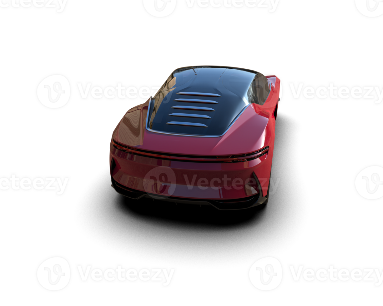 Realistic sport car isolated on background. 3d rendering - illustration png