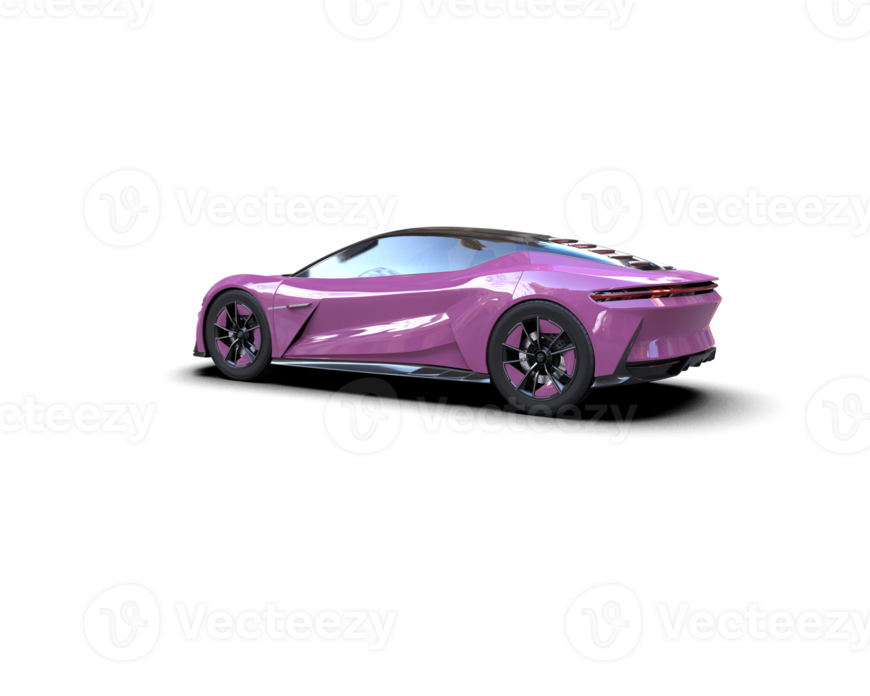 Realistic sport car isolated on background. 3d rendering - illustration png