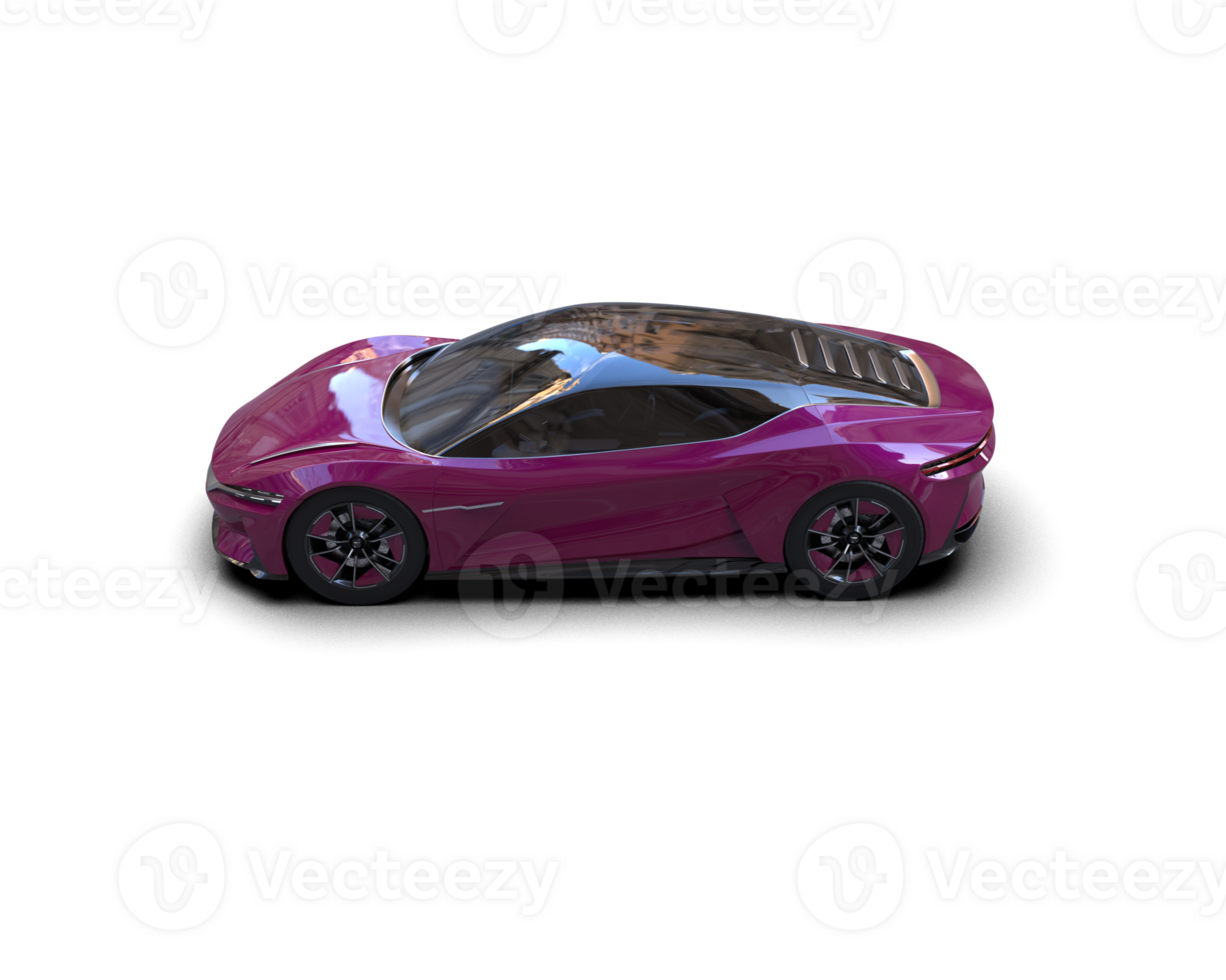 Realistic sport car isolated on background. 3d rendering - illustration png
