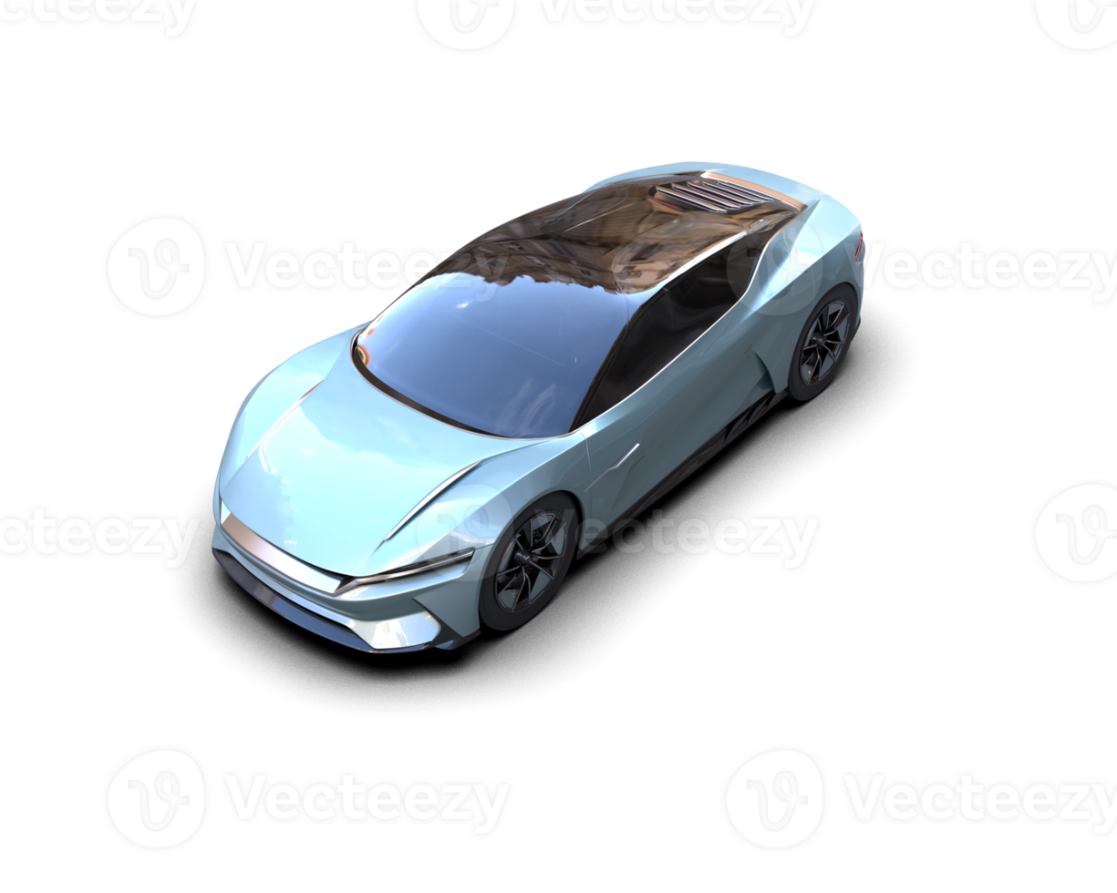 Realistic sport car isolated on background. 3d rendering - illustration png
