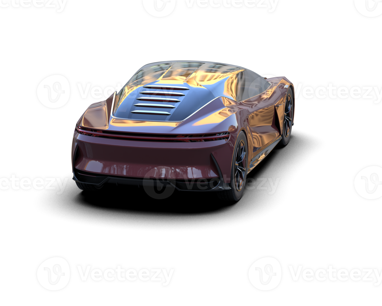 Realistic sport car isolated on background. 3d rendering - illustration png