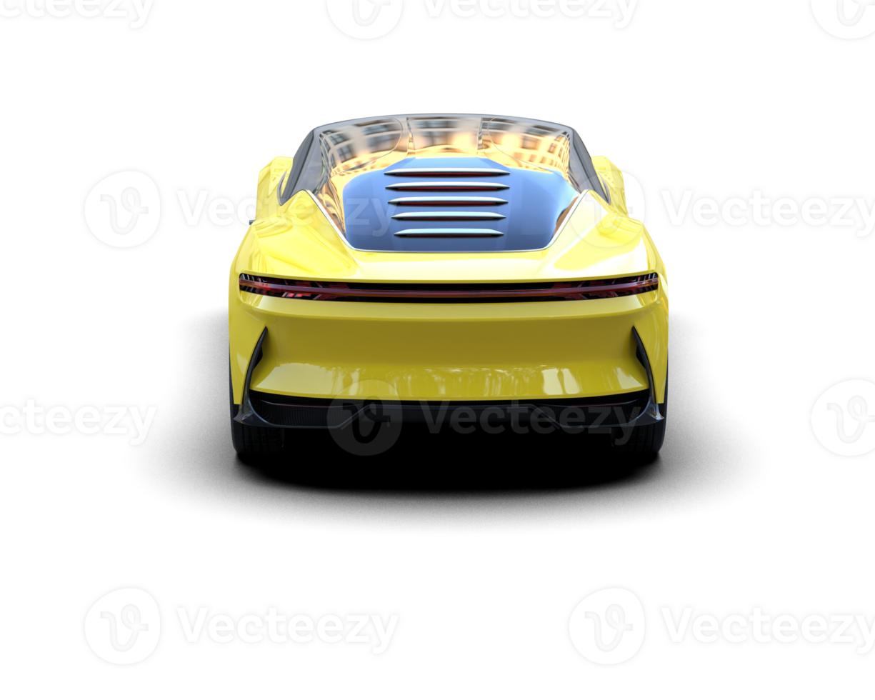 Realistic sport car isolated on background. 3d rendering - illustration png