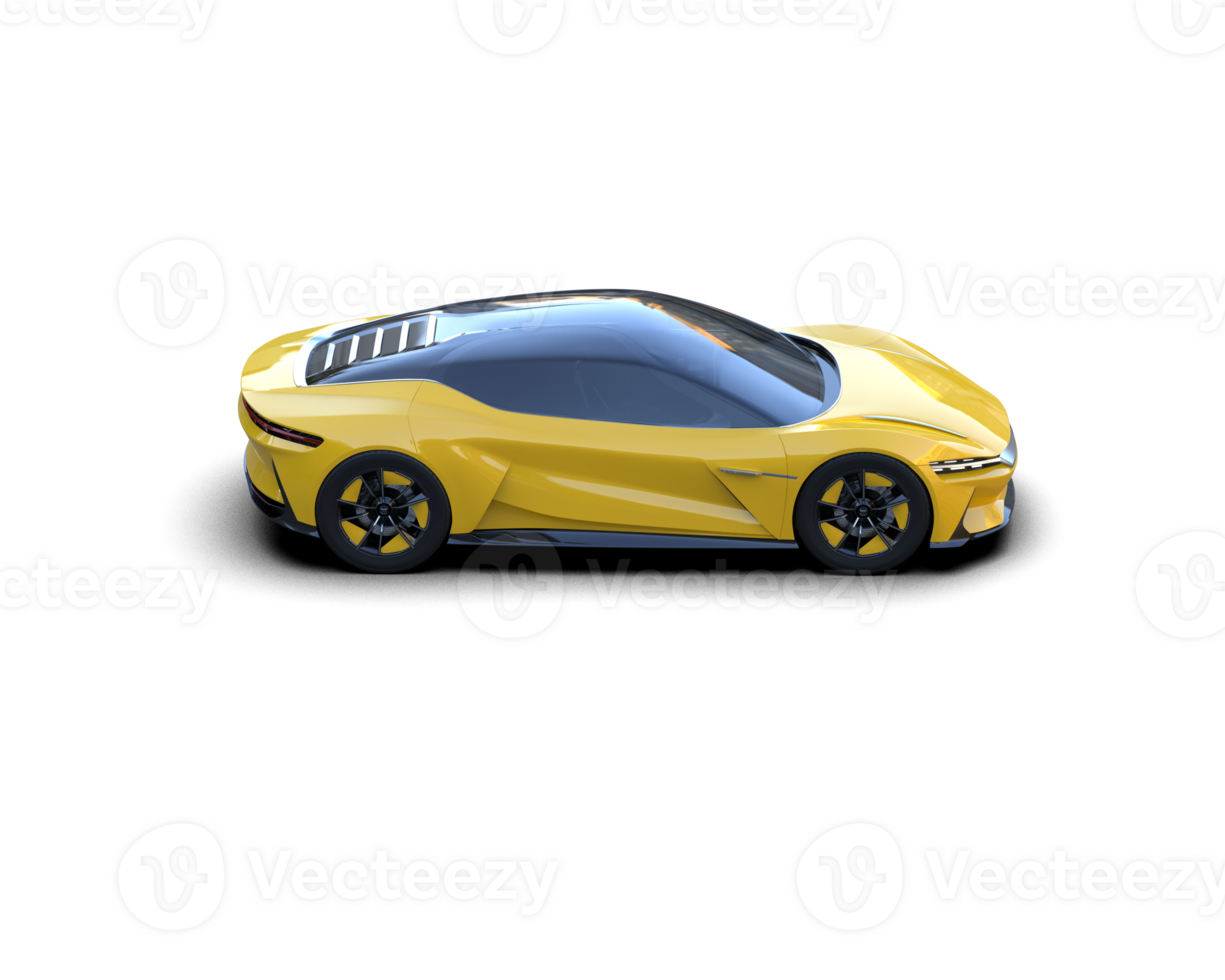 Realistic sport car isolated on background. 3d rendering - illustration png