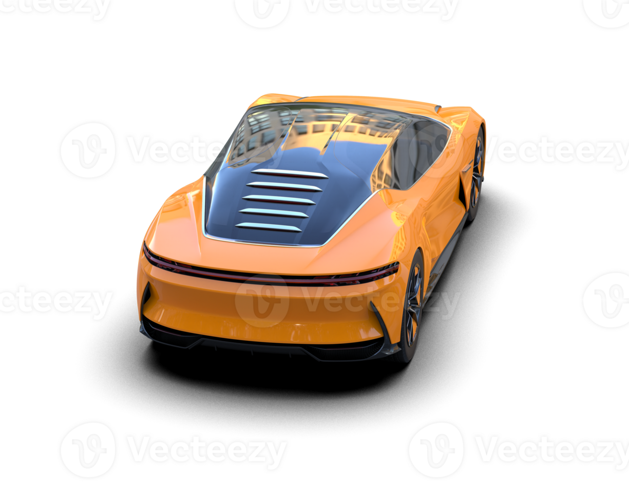 Realistic sport car isolated on background. 3d rendering - illustration png