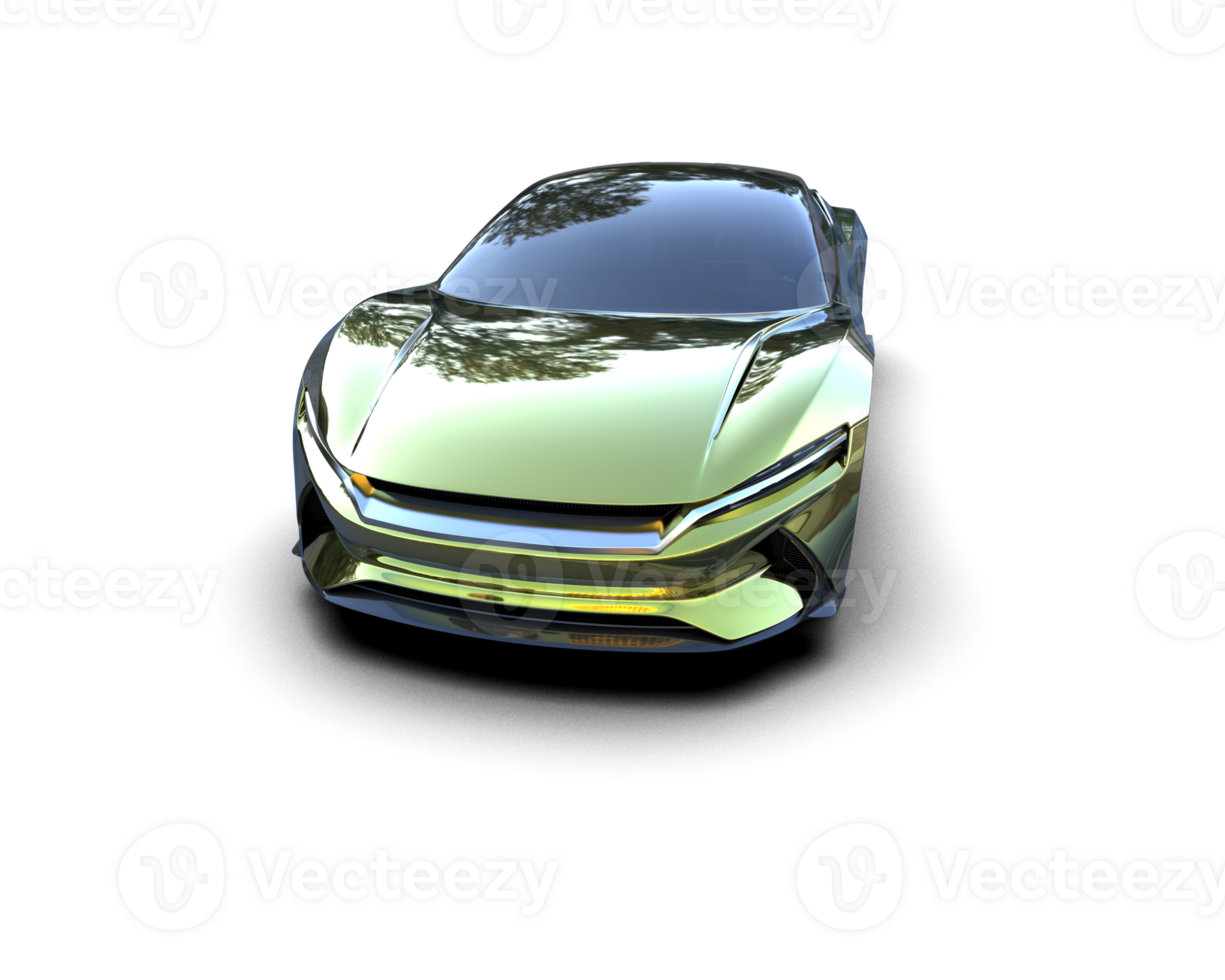 Realistic sport car isolated on background. 3d rendering - illustration png