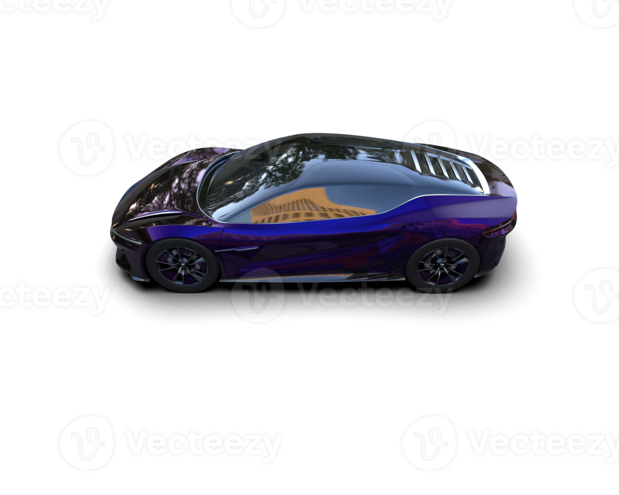 Realistic sport car isolated on background. 3d rendering - illustration png