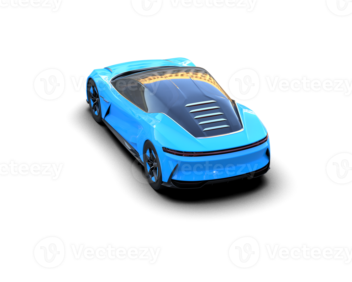Realistic sport car isolated on background. 3d rendering - illustration png