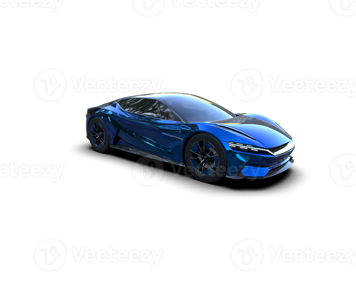 Realistic sport car isolated on background. 3d rendering - illustration png