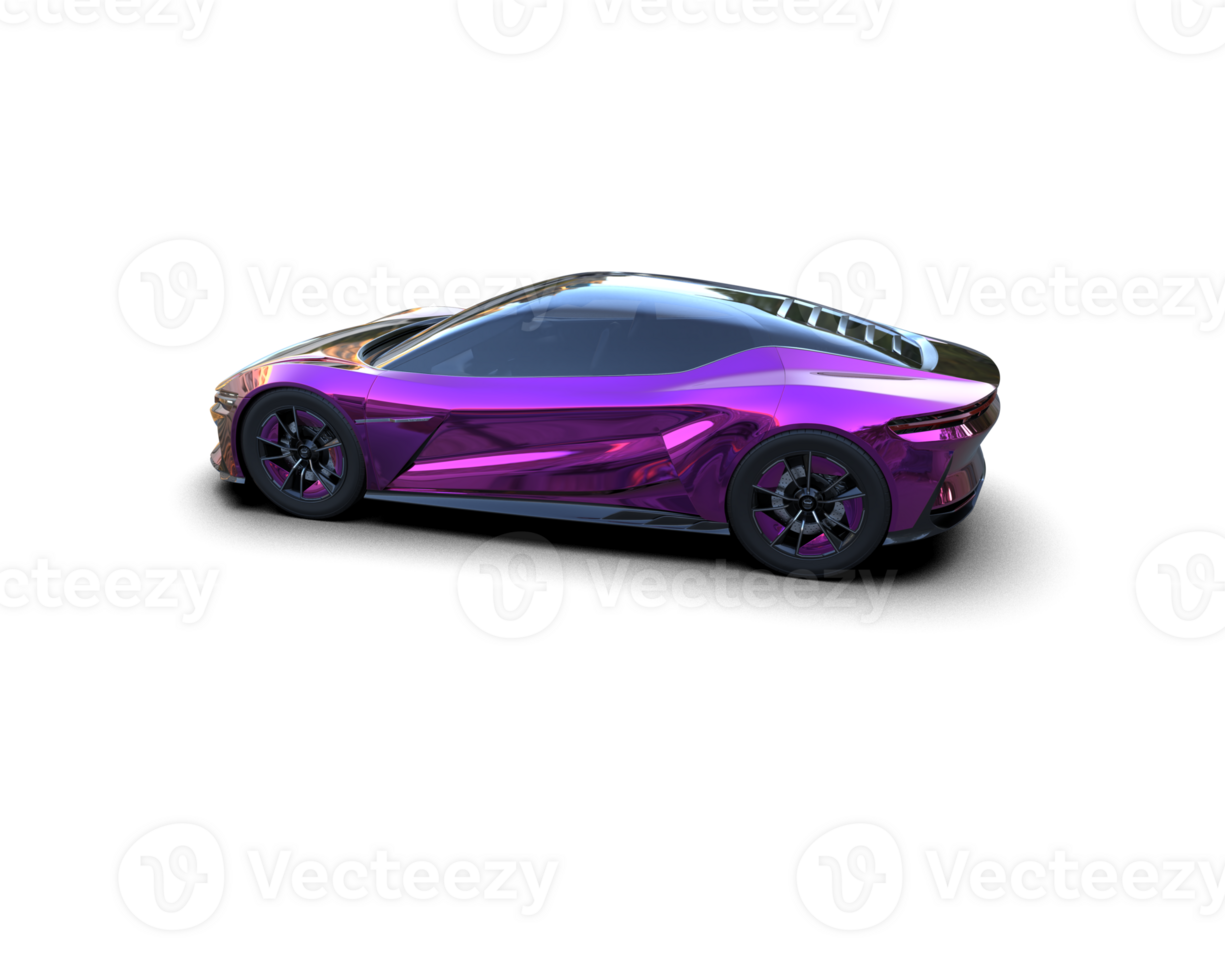 Realistic sport car isolated on background. 3d rendering - illustration png