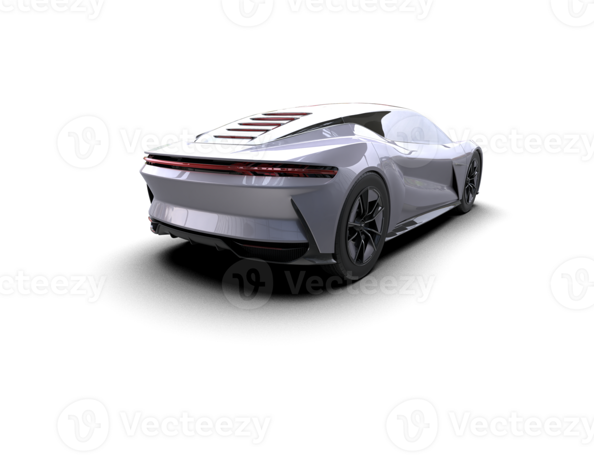Realistic sport car isolated on background. 3d rendering - illustration png