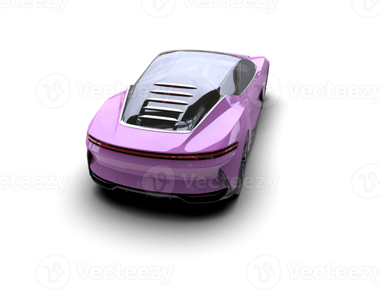 Realistic sport car isolated on background. 3d rendering - illustration png
