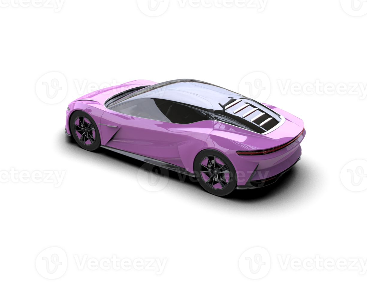 Realistic sport car isolated on background. 3d rendering - illustration png