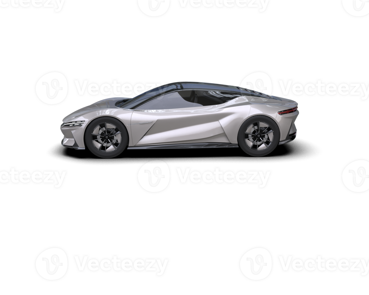 Realistic sport car isolated on background. 3d rendering - illustration png