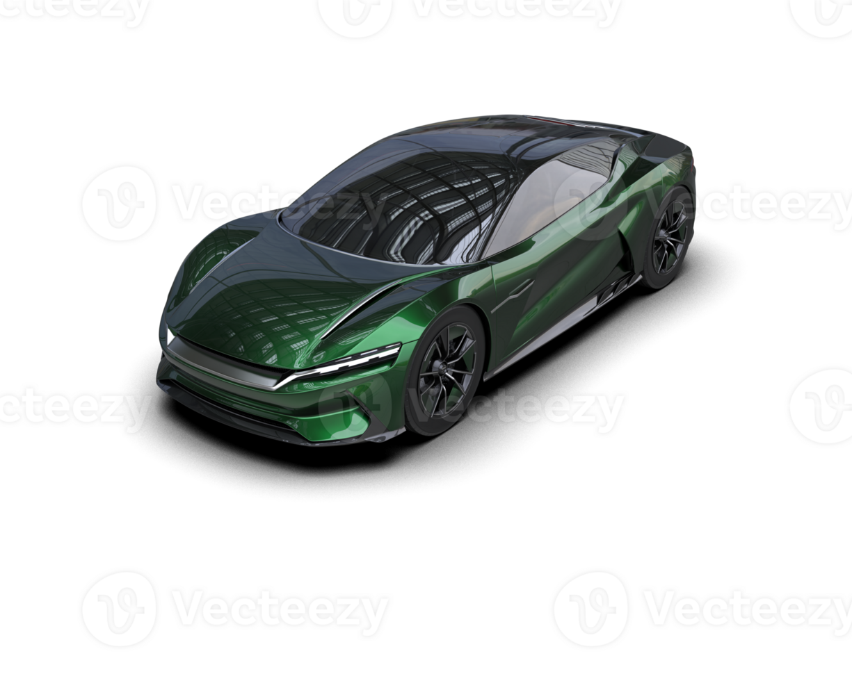 Realistic sport car isolated on background. 3d rendering - illustration png