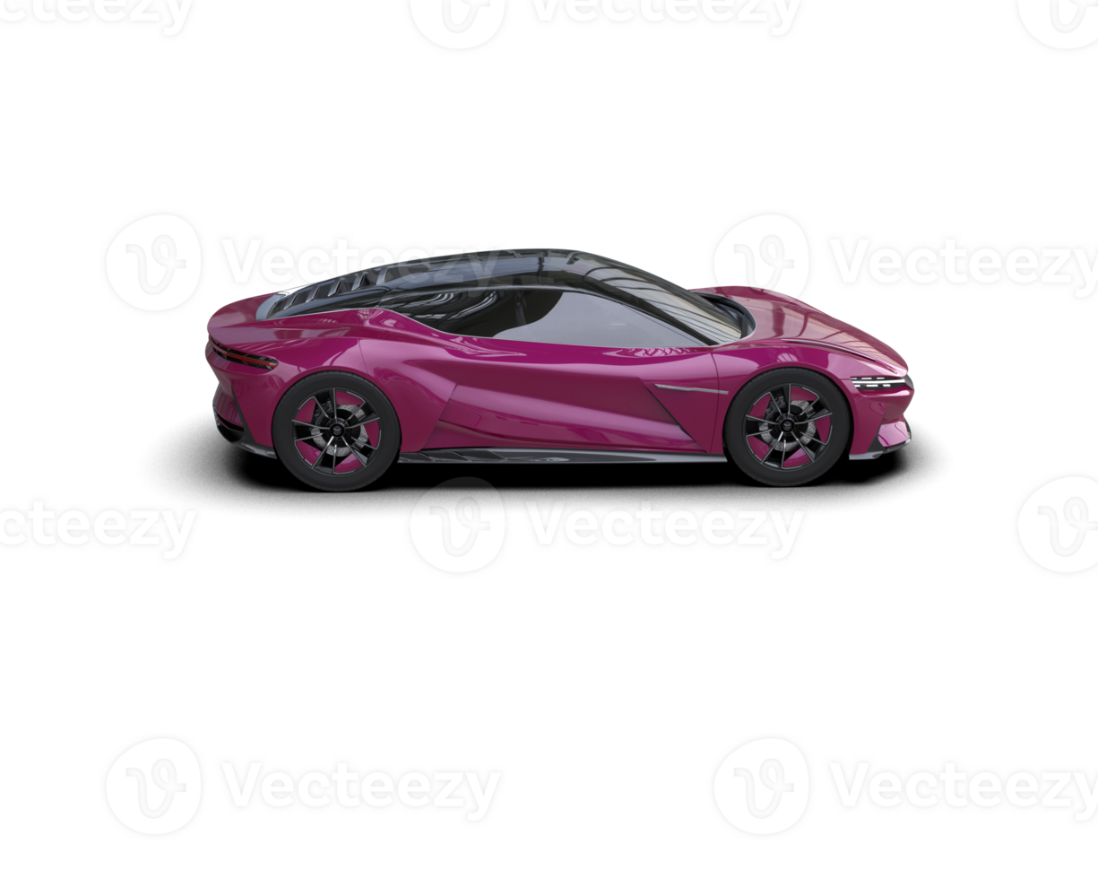 Realistic sport car isolated on background. 3d rendering - illustration png