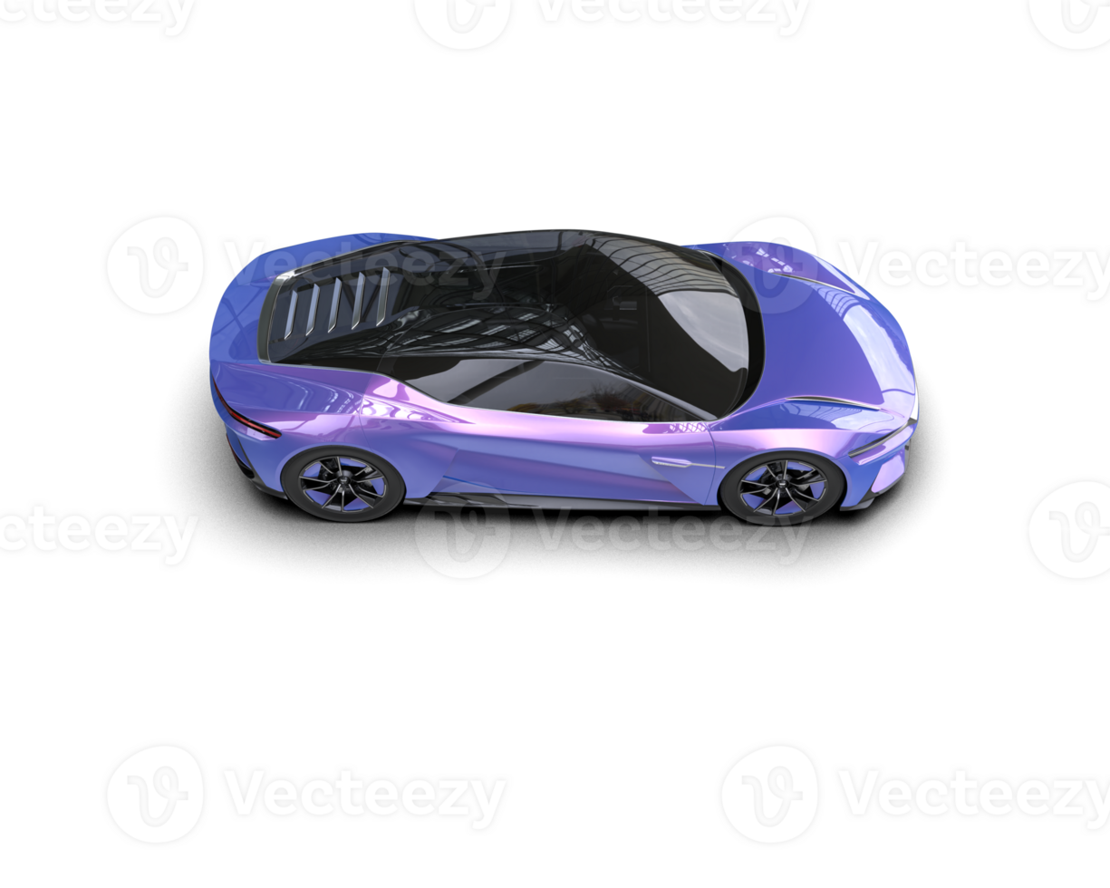 Realistic sport car isolated on background. 3d rendering - illustration png