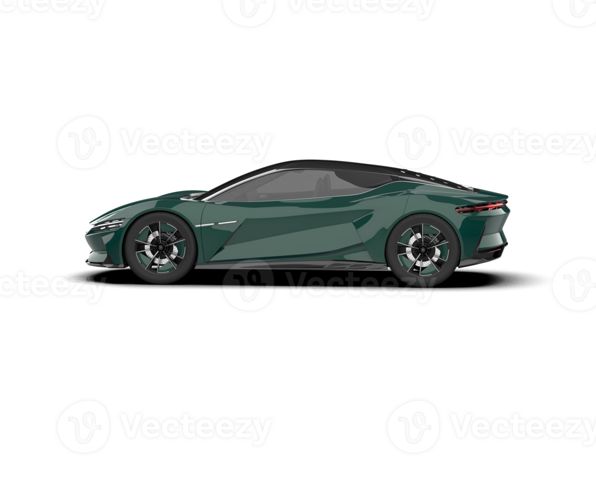 Realistic sport car isolated on background. 3d rendering - illustration png