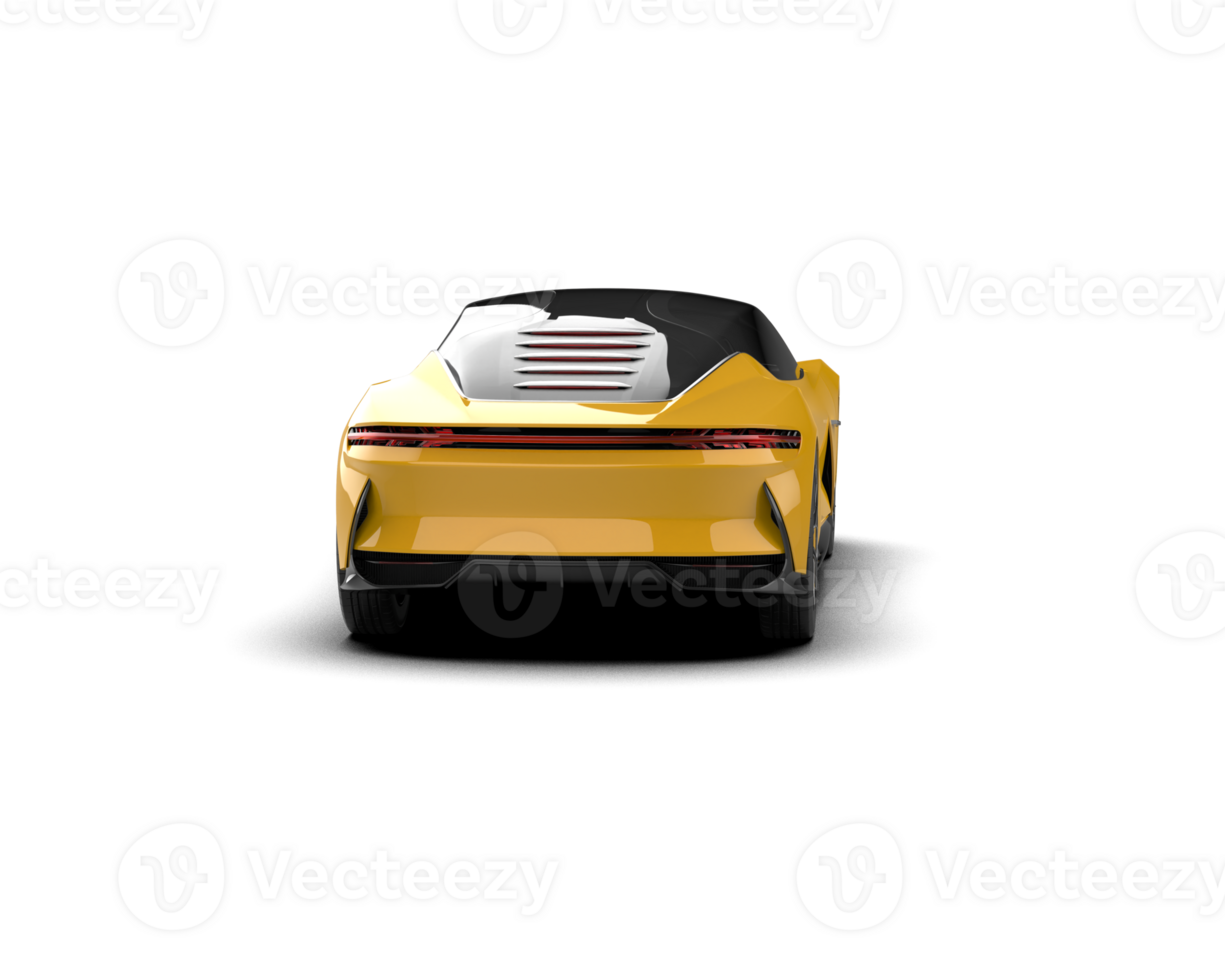 Realistic sport car isolated on background. 3d rendering - illustration png