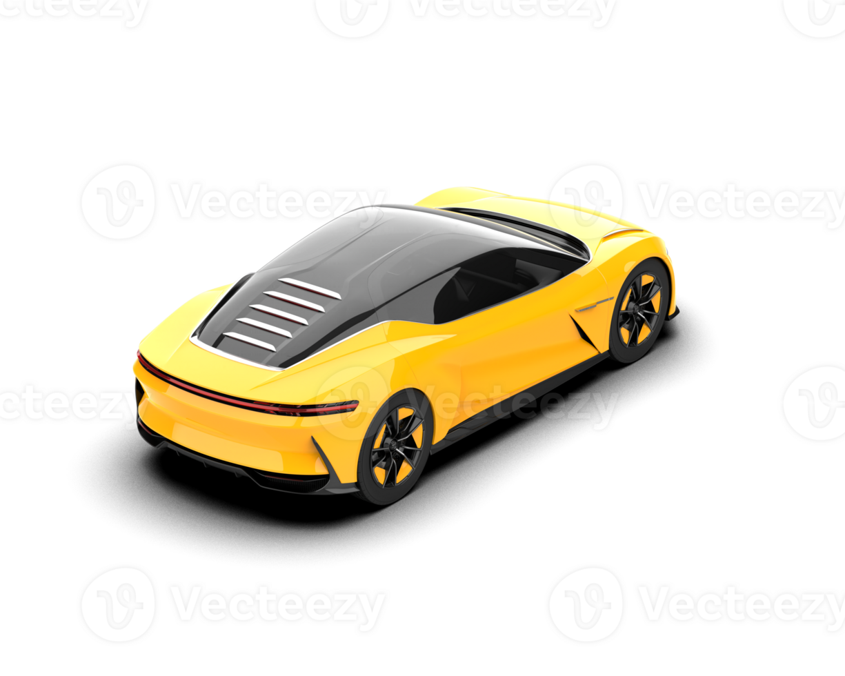 Realistic sport car isolated on background. 3d rendering - illustration png