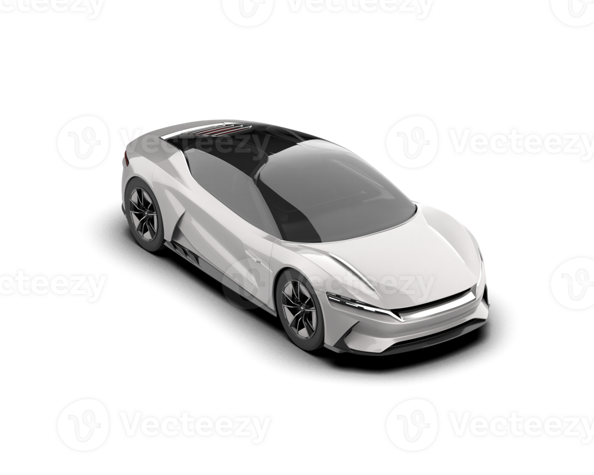 Realistic sport car isolated on background. 3d rendering - illustration png
