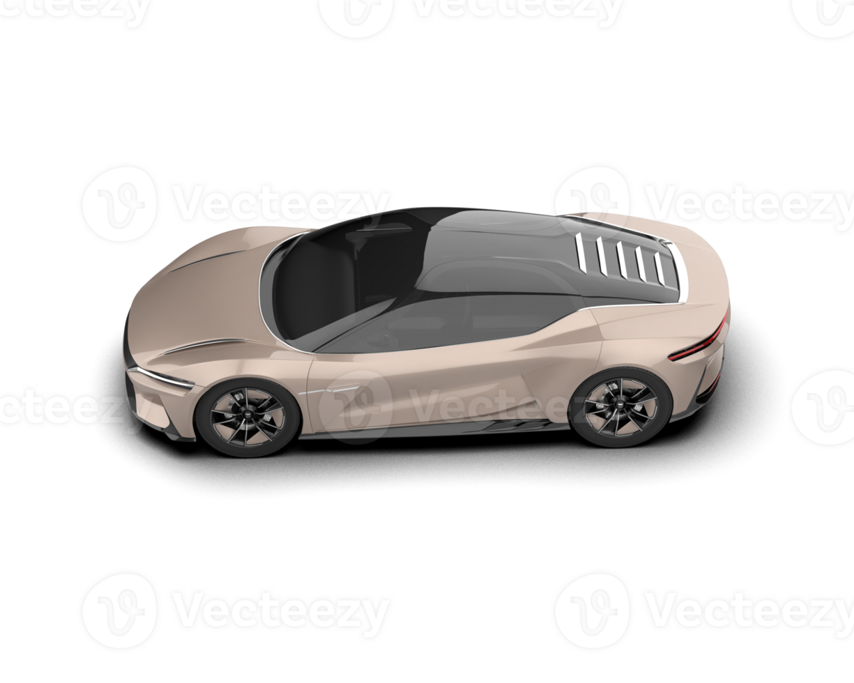 Realistic sport car isolated on background. 3d rendering - illustration png