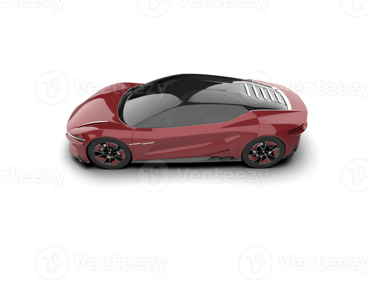 Realistic sport car isolated on background. 3d rendering - illustration png