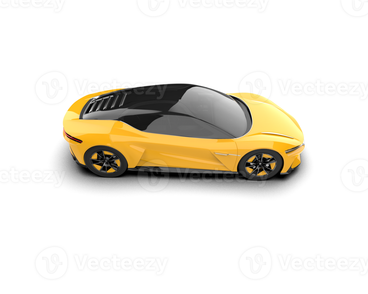 Realistic sport car isolated on background. 3d rendering - illustration png