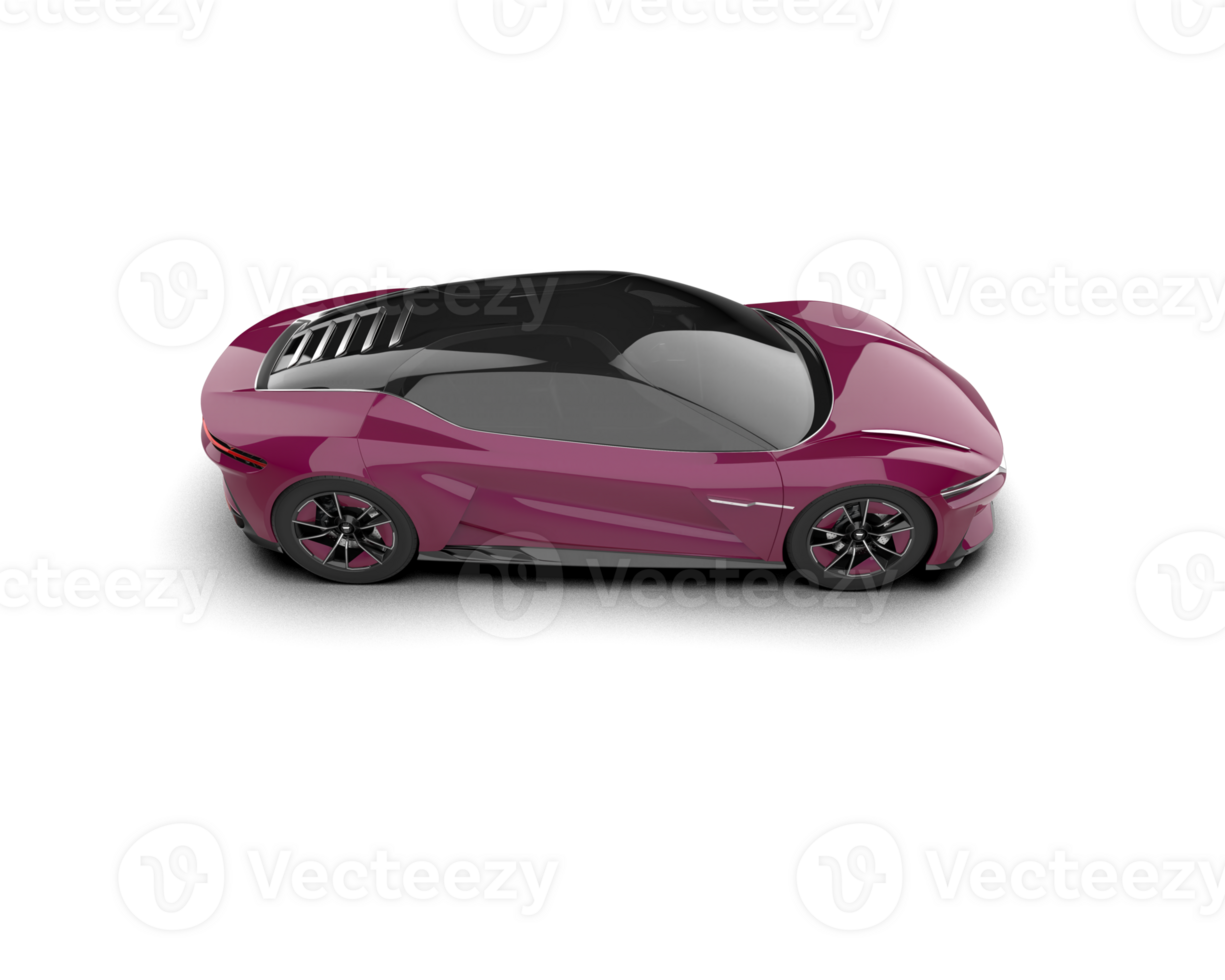 Realistic sport car isolated on background. 3d rendering - illustration png