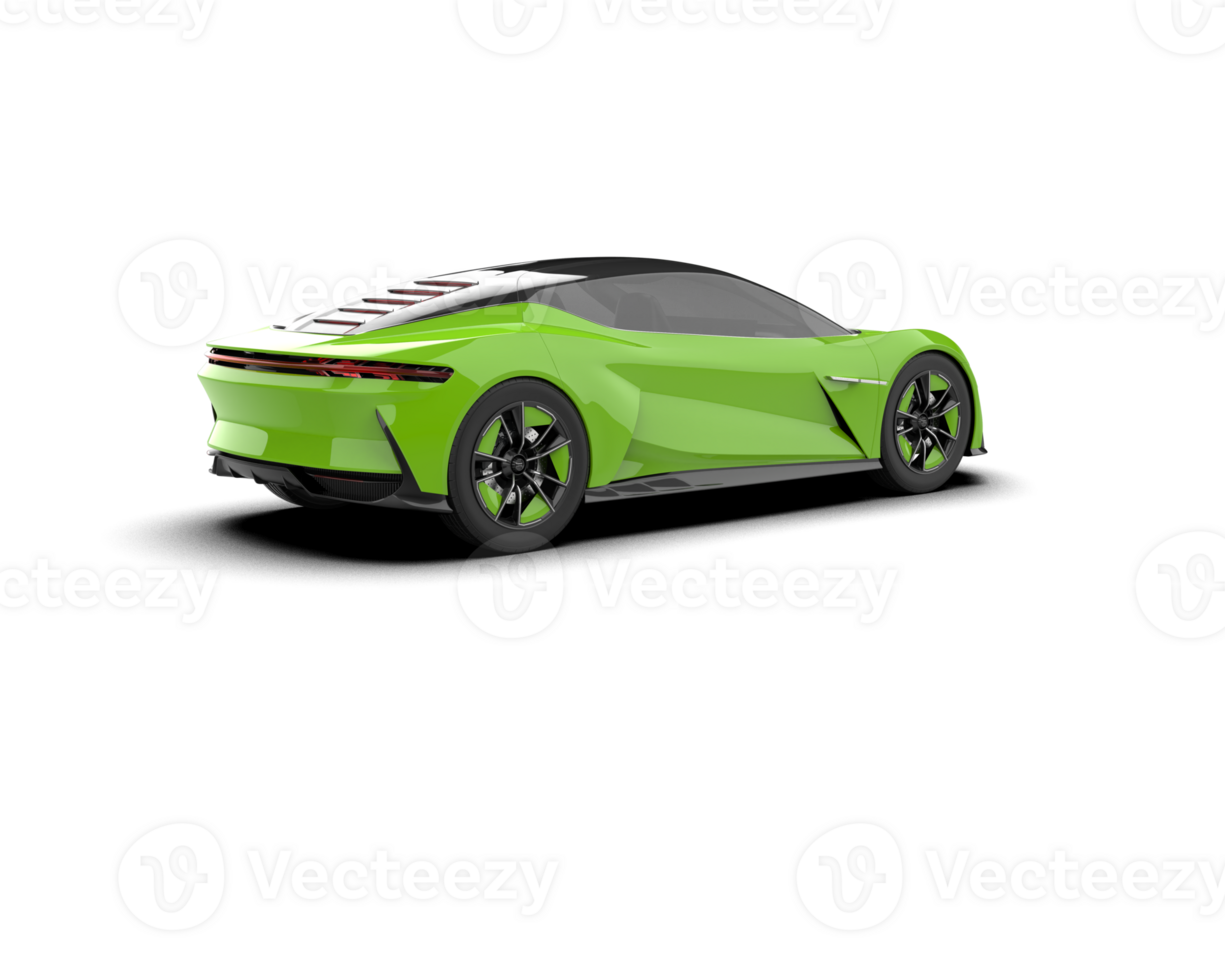 Realistic sport car isolated on background. 3d rendering - illustration png