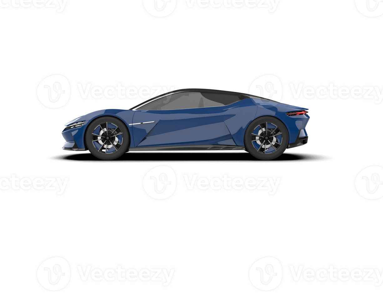 Realistic sport car isolated on background. 3d rendering - illustration png