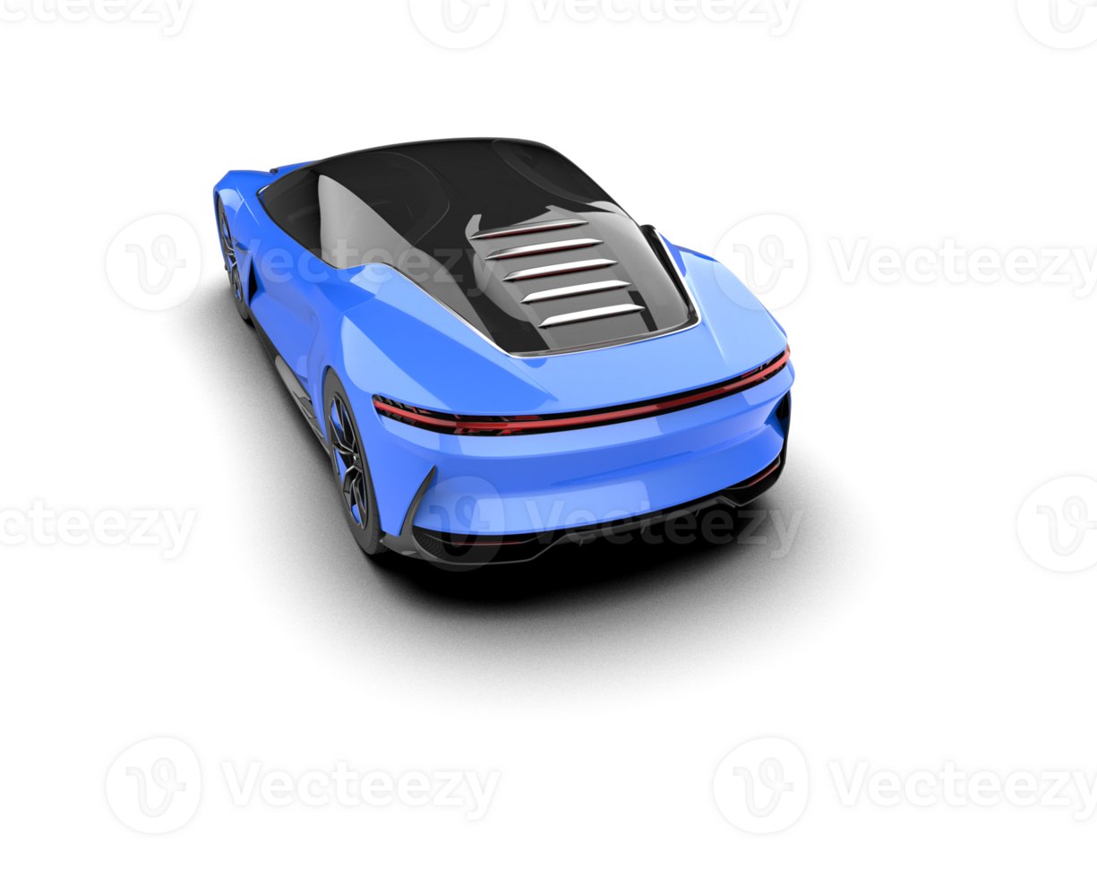 Realistic sport car isolated on background. 3d rendering - illustration png