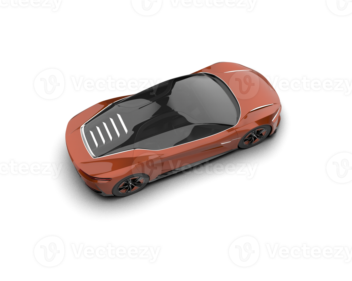 Realistic sport car isolated on background. 3d rendering - illustration png