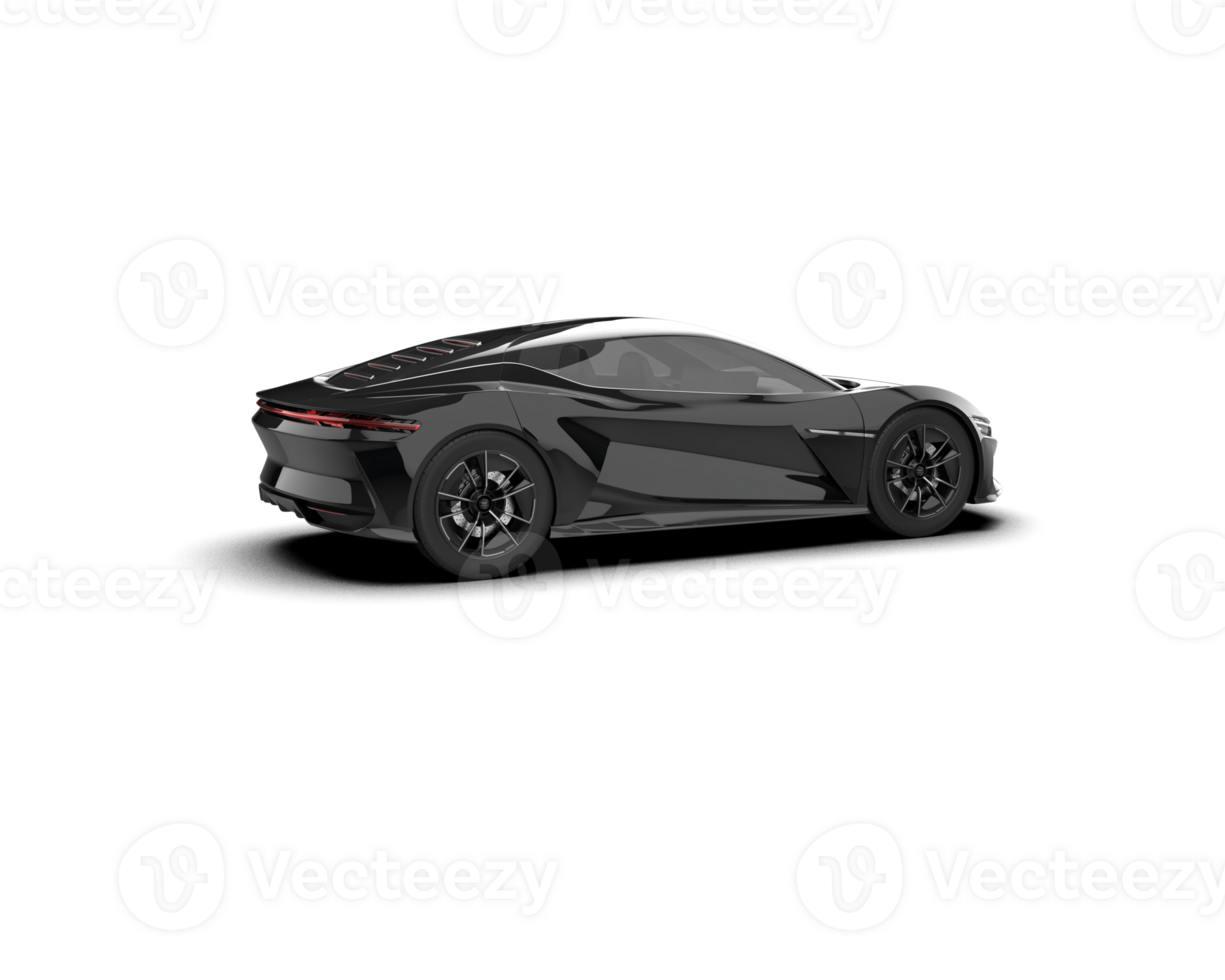 Realistic sport car isolated on background. 3d rendering - illustration png