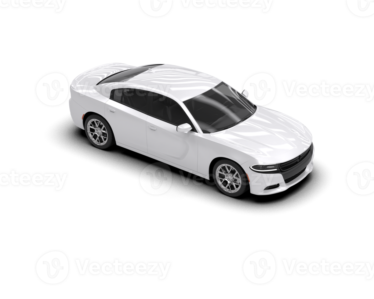 Realistic sport car isolated on background. 3d rendering - illustration png