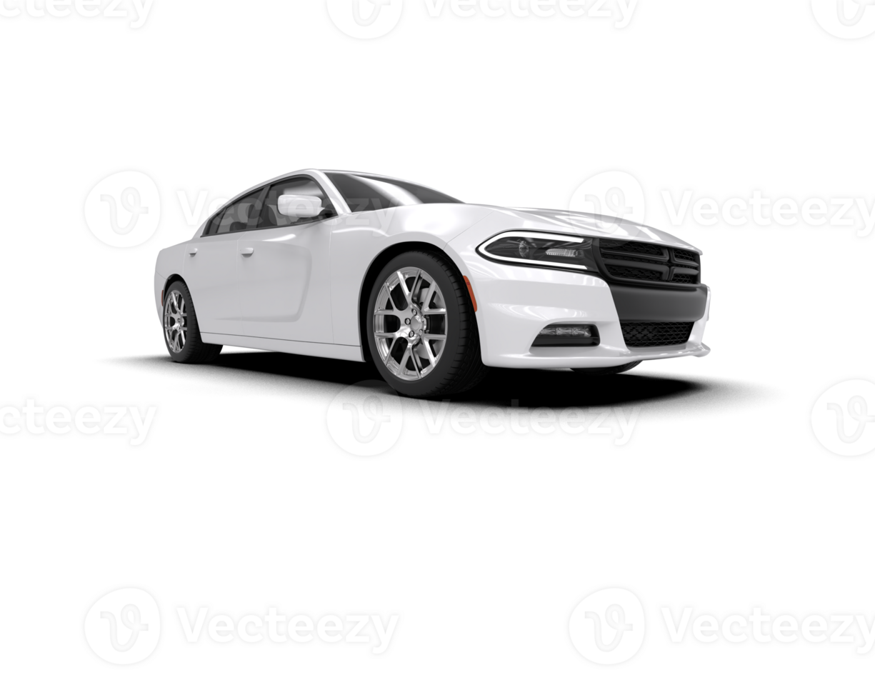 Realistic sport car isolated on background. 3d rendering - illustration png