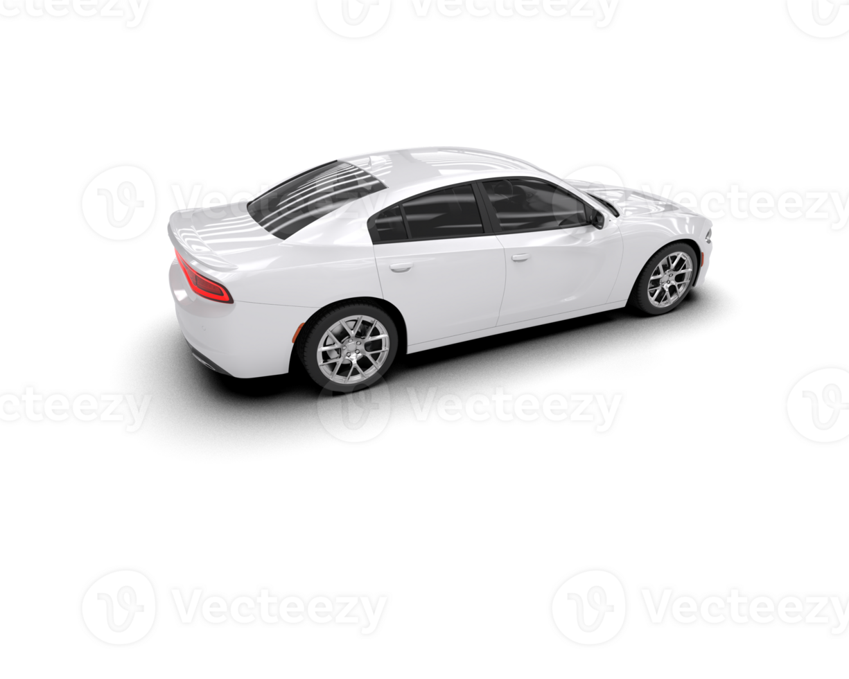 Realistic sport car isolated on background. 3d rendering - illustration png