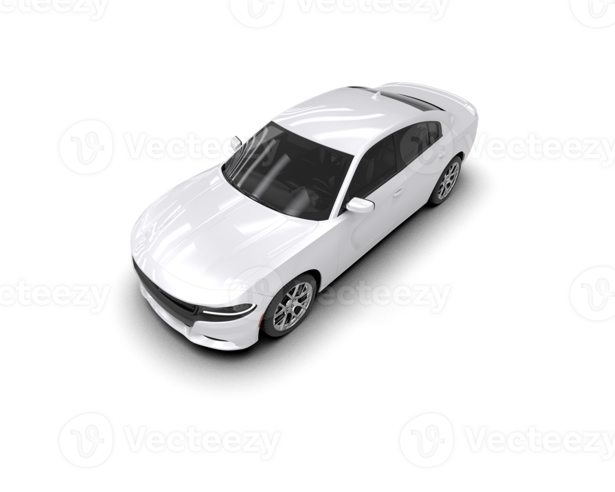 Realistic sport car isolated on background. 3d rendering - illustration png