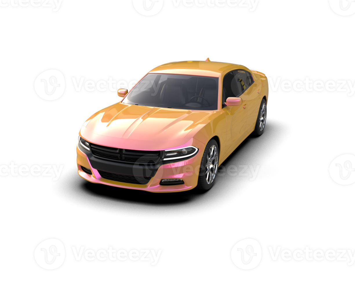 Realistic sport car isolated on background. 3d rendering - illustration png