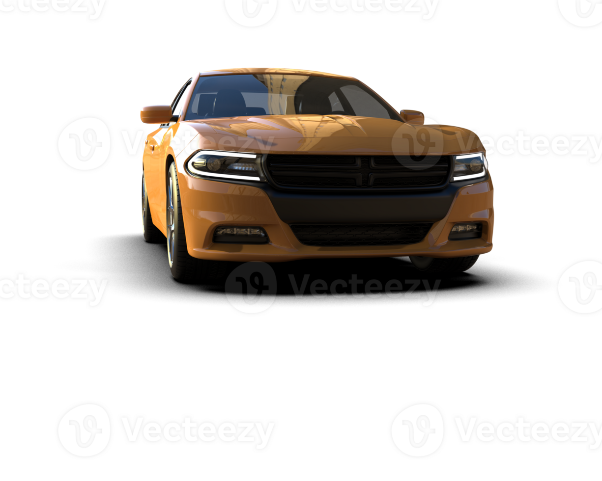 Realistic sport car isolated on background. 3d rendering - illustration png