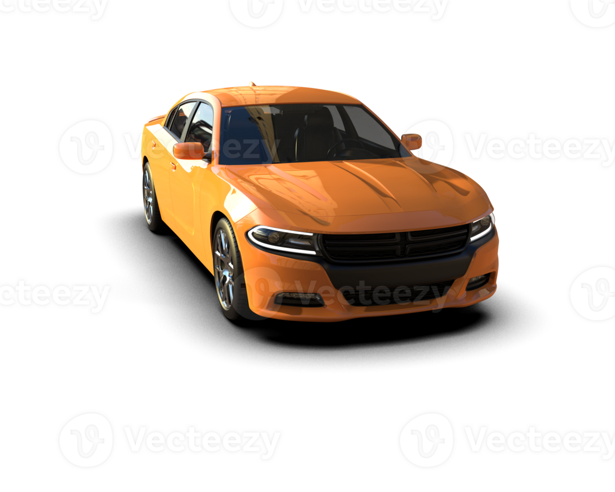 Realistic sport car isolated on background. 3d rendering - illustration png